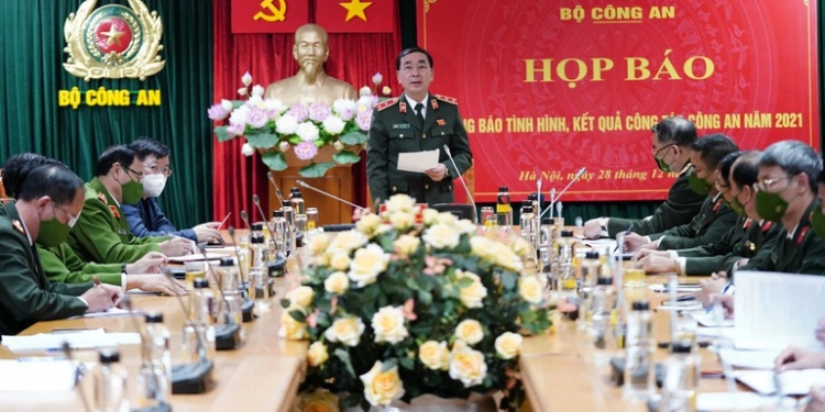 Trung tướng Trần Quốc Tỏ, Thứ trưởng Bộ Công an chủ trì cuộc họp báo chiều 28/12.