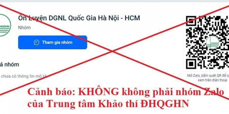 Một hình ảnh cảnh báo mà ĐH Quốc gia Hà Nội gửi tới thí sinh

NGỌC DIỆP